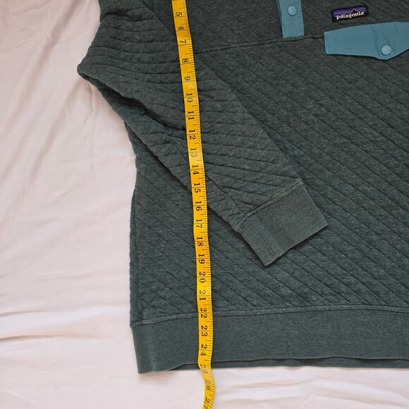 Women’s Patagonia W Organic Cotton Quilt Snap-T Pullover Nouveau Green M - Picture 3 of 5